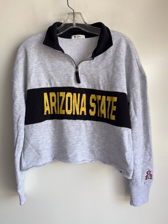 ‘47 Brand Tops - '47 Arizona State Quarter Zip Crop Sweatshirt Size Small